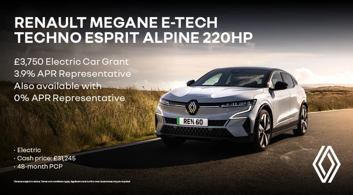 Renault Megane E-Tech Techno Esprit Alpine Comfort Range