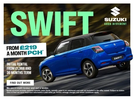 Suzuki Swift Mild Hybrid Motion Personal Contract Hire (PCH)